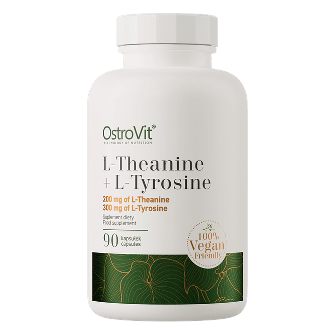 Hovedbilde OstroVit L-Theanine + L-Tyrosine 90 Kapsler