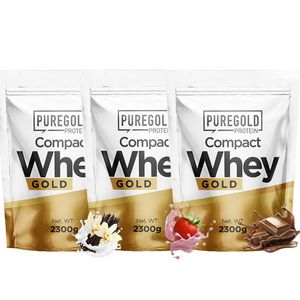 Hovedbilde Pure Gold Compact Whey 2,3 kg - 3-pakk