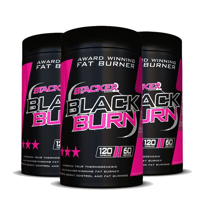 Hovedbilde Stacker2 Black Burn 3-pakk